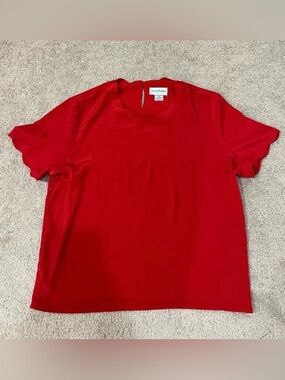 Sara Stephen Scalloped Blouse
